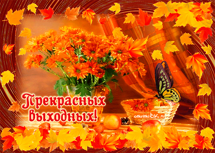 Хорошего Осеннего Дня Поздравления В Картинках