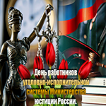 Анимационная открытка день работников Министерства юстиции России