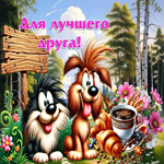 Чарующая летняя гиф-открытка Для лучшего друга