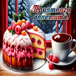 Добрая, гармоничная гифка Приятного аппетита