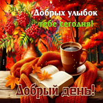 Гифка Добрых улыбок тебе сегодня! Добрый день