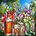 Гармоничная и солнечная весенняя гиф-открытка Другу