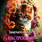 Picture идеальная открытка с кошечкой замечательного настроения!