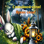 Красивая гифка Спокойной ночи, ярких снов