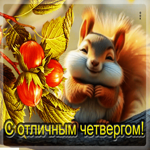 Красивая осенняя гифка С отличным четвергом