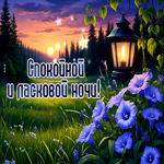 Красивая открытка Спокойной и ласковой ночи
