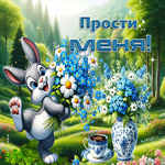 Летняя чудесная открытка Прости меня