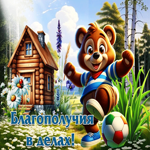 Летняя гиф-открытка Благополучия в делах