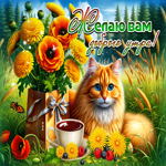 Летняя открытка Желаю вам доброго утра!