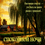 Настоящее счастье - это быть на закате рядом с природой
