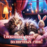 Нежно-уютная гифка Спокойной ночи! Волшебных снов