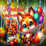 Очаровательная, чудесная осенняя гифка Прости меня