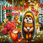 Потрясающая осенняя гифка Доброе утро