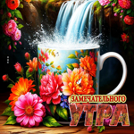 Позитивная летняя гиф-открытка Замечательного утра