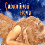 Postcard прекрасная открытка с ангелом спокойной ночи!