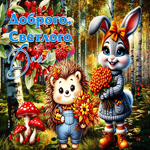 Прелестная осенняя гифка Доброго светлого дня