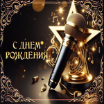 Радостная и музыкальная гиф-открытка С Днем Рождения