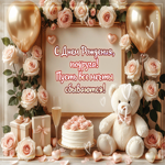 Радостная нюдовая гифка Пусть все мечты сбываются