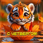 Радостная осенняя гифка С четвергом