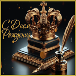 Сияющая гифка С Днем Рождения