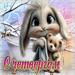 Снежная добрая гифка С четвергом