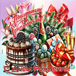 Снежная искристая гифка С наилучшими пожеланиями