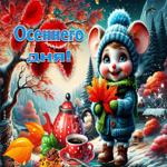 Спокойная и гармоничная осенняя гифка Осеннего дня!