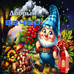 Спокойная и волшебная осенняя гифка Добрый вечер