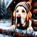 Тихая, уютная гифка Скучаю