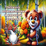 Удивительная осенняя гифка Легкого понедельника и удачной недели