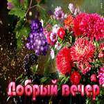 Видео открытка добрый вечер с цветами