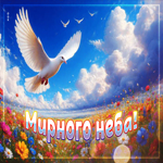 Воздушная летняя гиф-открытка Мирного неба