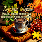 Хорошего вечера! Желаю, чтобы этот вечер принес вам много позитива