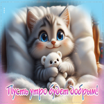 Замечательная гиф-открытка Пусть утро будет добрым!