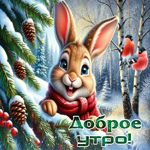 Завораживающая зимняя гиф-открытка Доброе утро