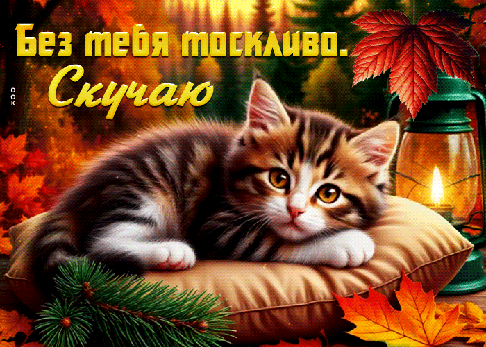 Picture чистейшая осенняя гифка без тебя тоскливо. скучаю