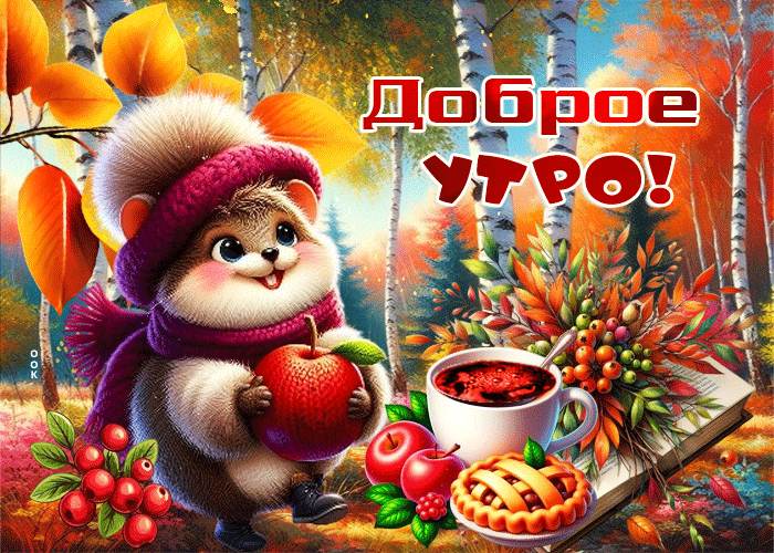 Picture добрая и нежная осенняя гифка доброе утро