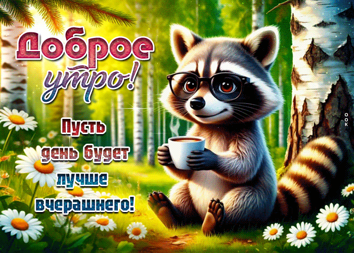 Postcard доброе утро! пусть день будет лучше вчерашнего