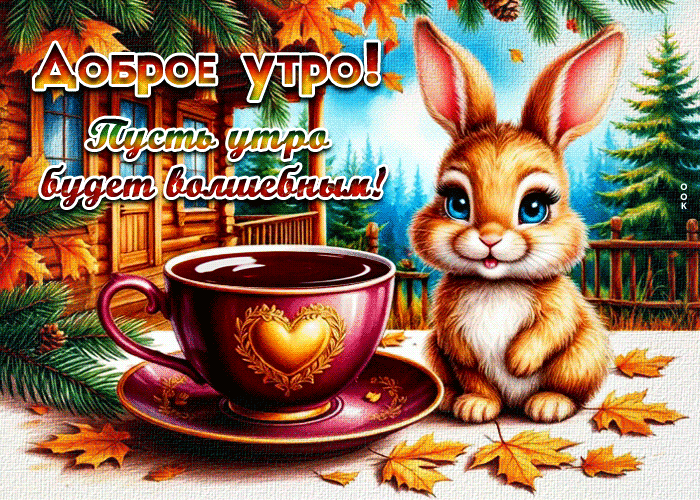 Postcard доброе утро! пусть утро будет волшебным