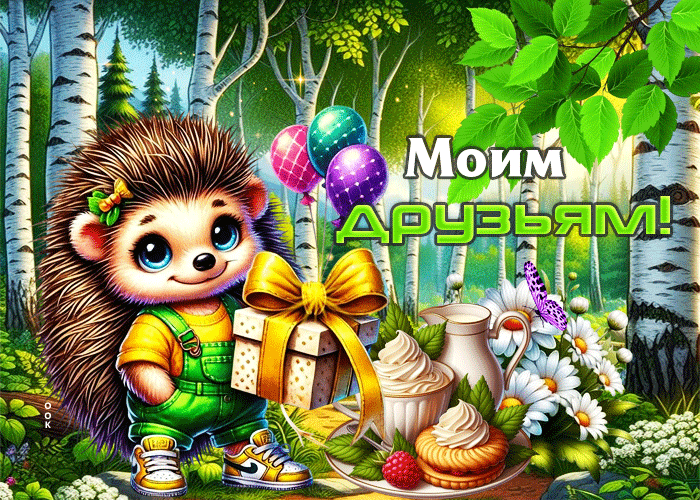 Picture доброжелательнейшая  летняя гиф-открытка моим друзьям