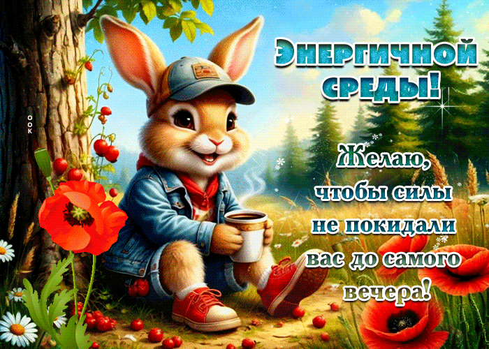 Picture энергичной среды! желаю, чтобы силы не покидали вас до самого вечера