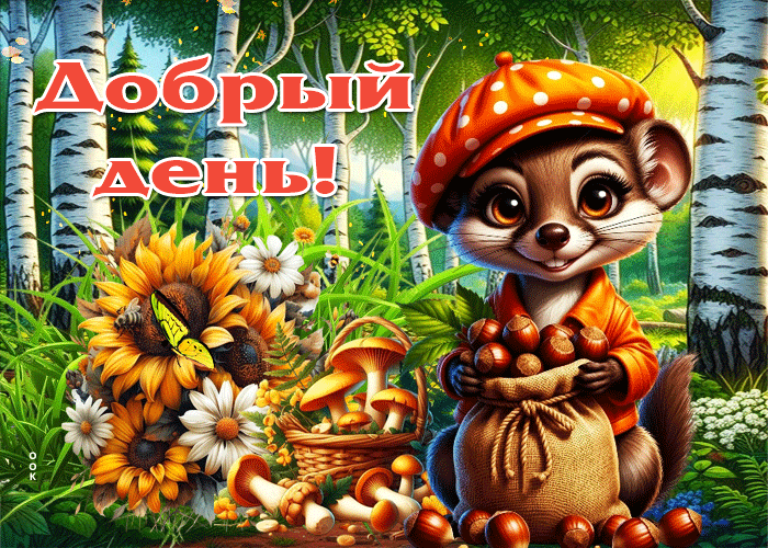 Postcard лучшая гиф-открытка добрый день