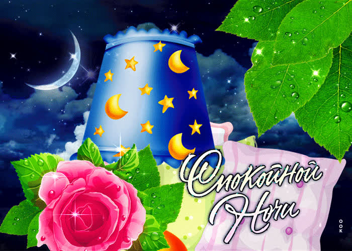 Картинка особенная открытка спокойной ночи с розой
