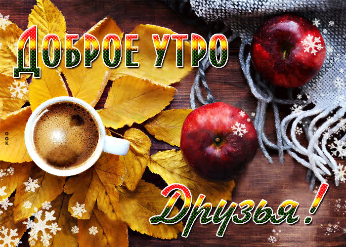 Открытка доброе утро друзья- Скачать бесплатно на otkritkiok.ru