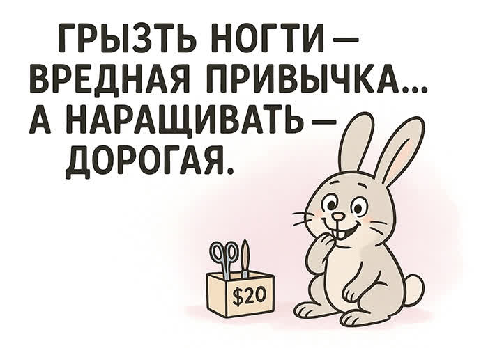 Postcard открытка с весёлой мини-шуткой