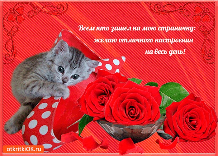 Открытка отличного настроения на весь, собаки анимация