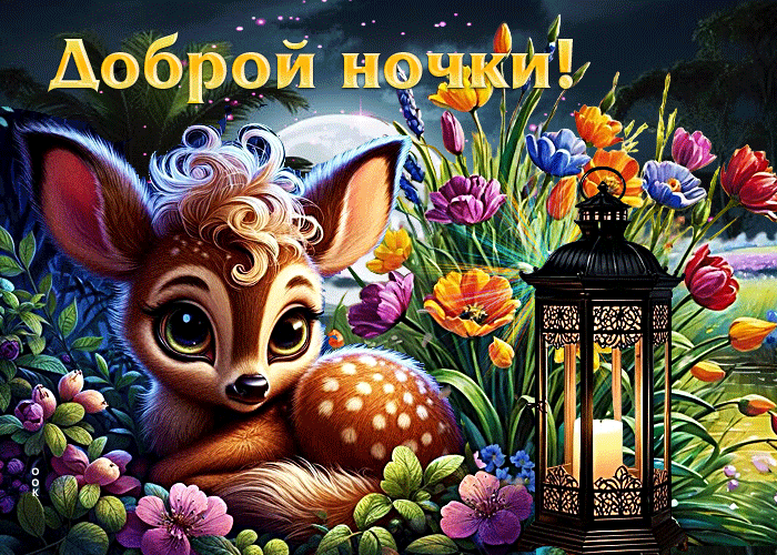 Postcard позитивная летняя гиф-открытка доброй ночки