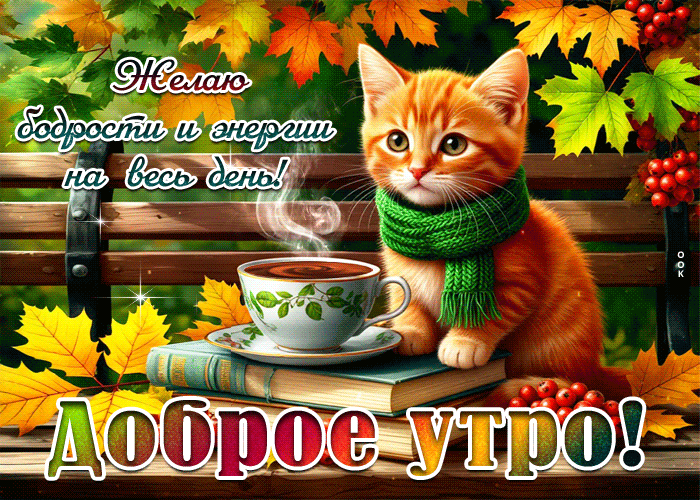 Picture прелестная осенняя гифка бодрости и энергии