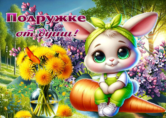 Postcard прелестная весенняя открытка подружке от души