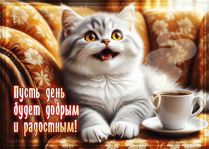 Postcard пусть день будет добрым и радостным